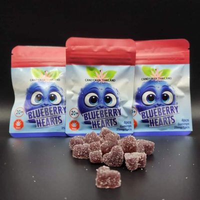 Blueberry Hearts Gummies, delicious fruit-flavored candies from Goodstuff Delivery. Perfect for snac.
